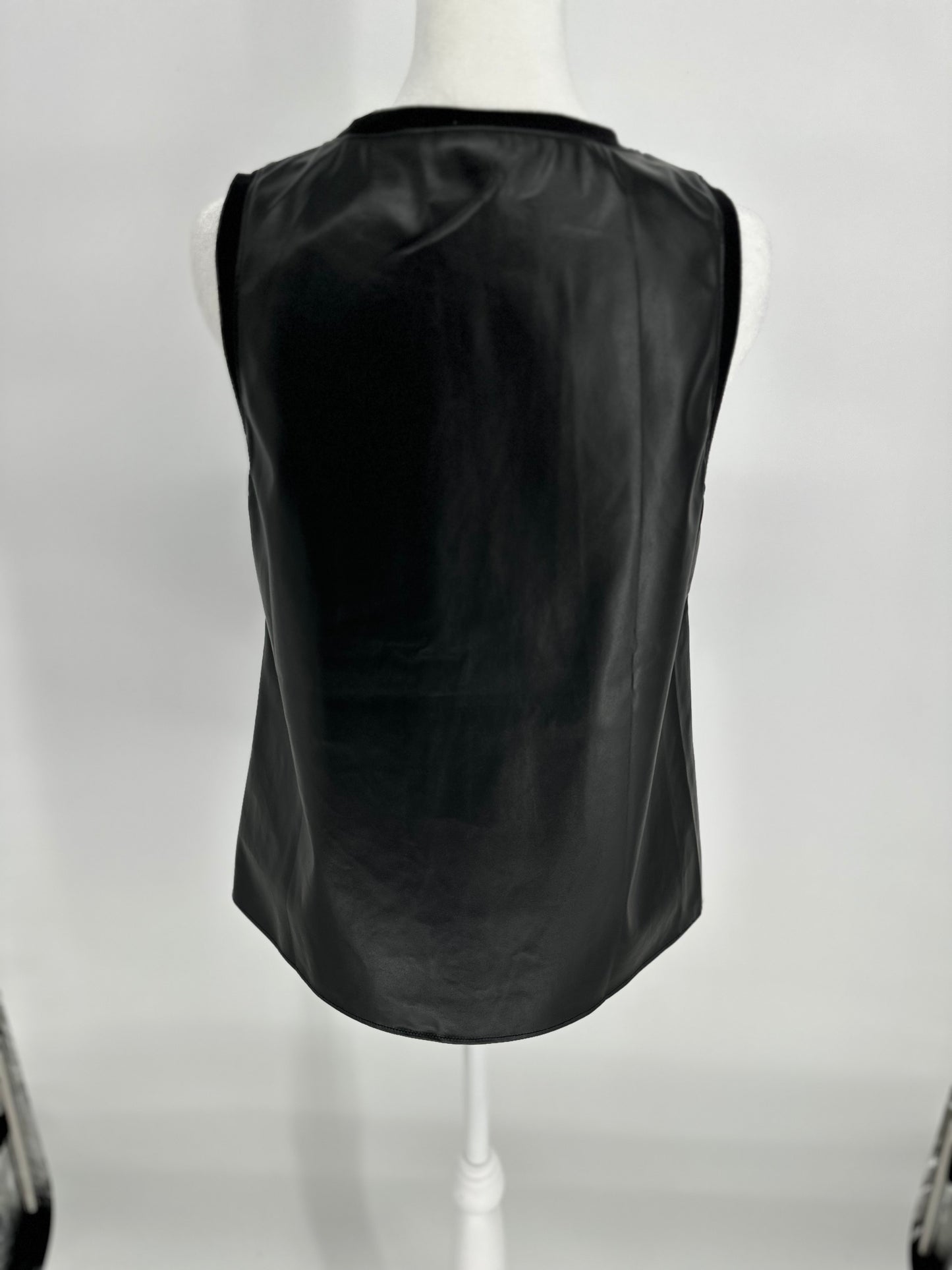 Black Pleather Top