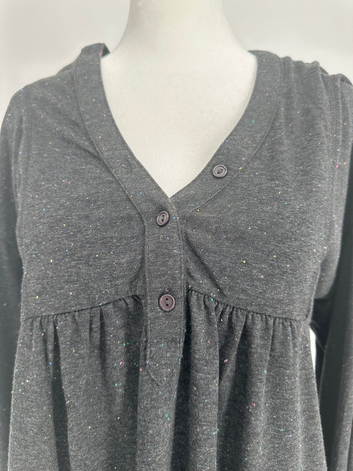 Umgee Top Long Sleeve Speckle Fabric Top