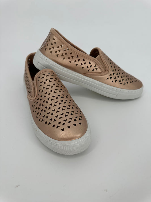Rose Gold Slip-On Sneakers