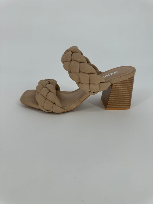 Nude Braided Sandal - Ivy's Gifts & Boutique