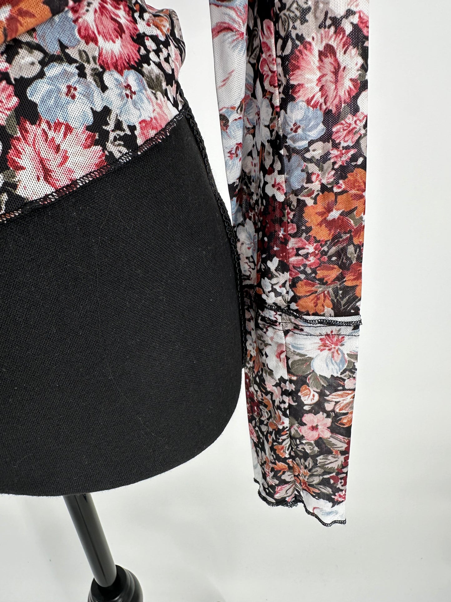 Floral Sheer Mesh Top