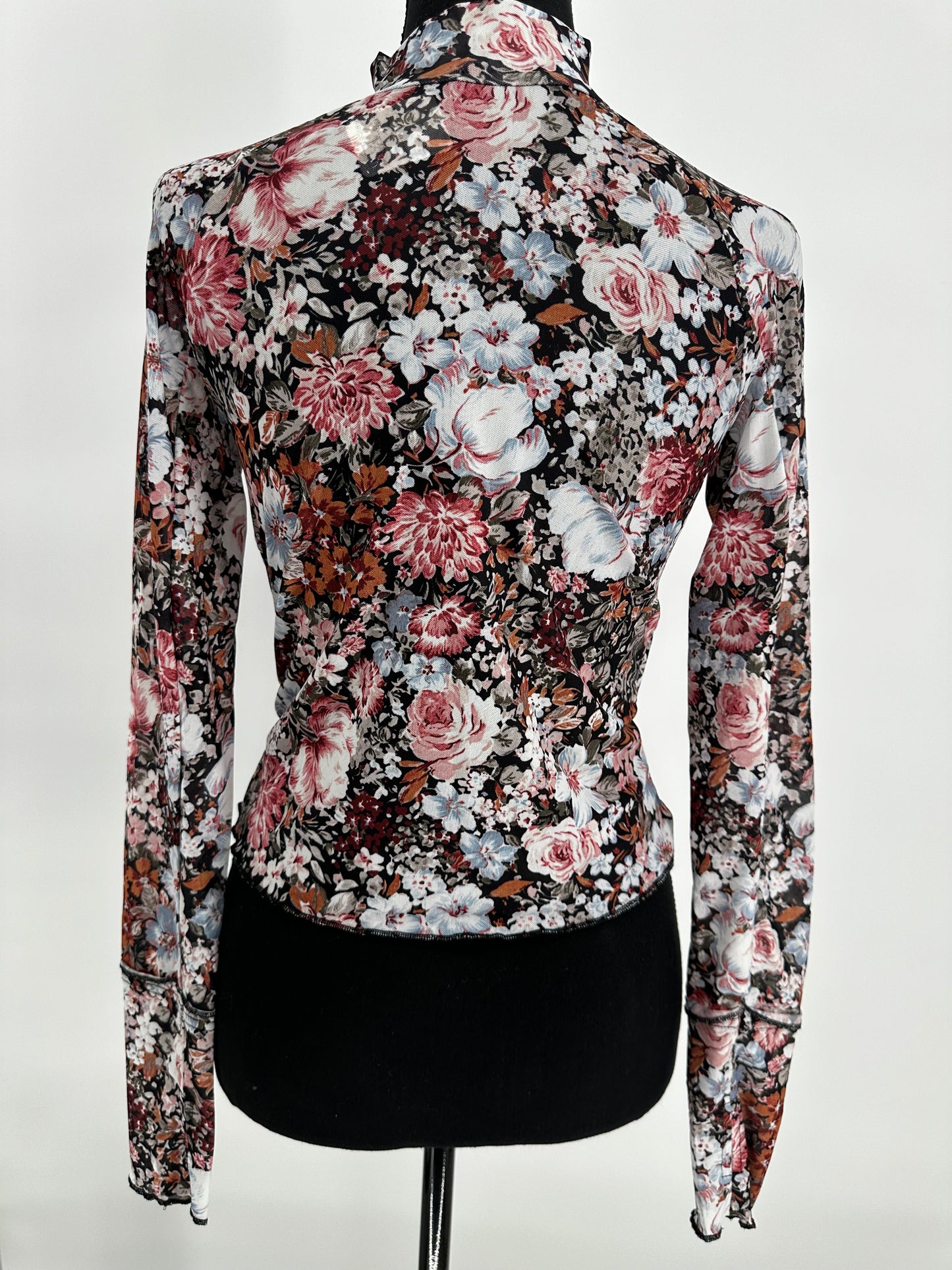 Floral Sheer Mesh Top