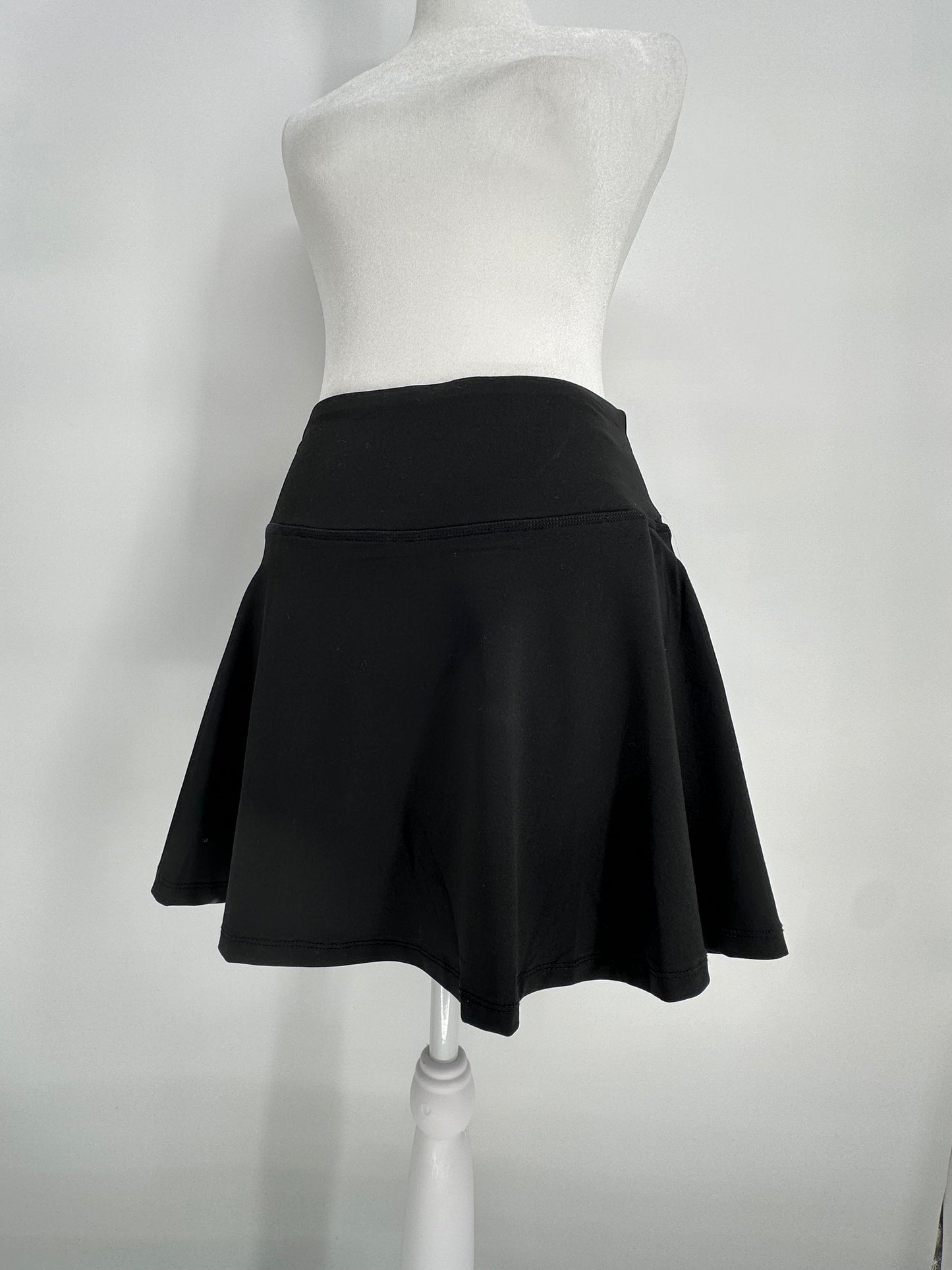 Black athletic skort