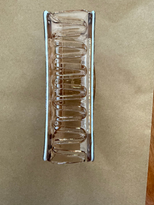 A138 Marble Stone Design Large Claw Clip