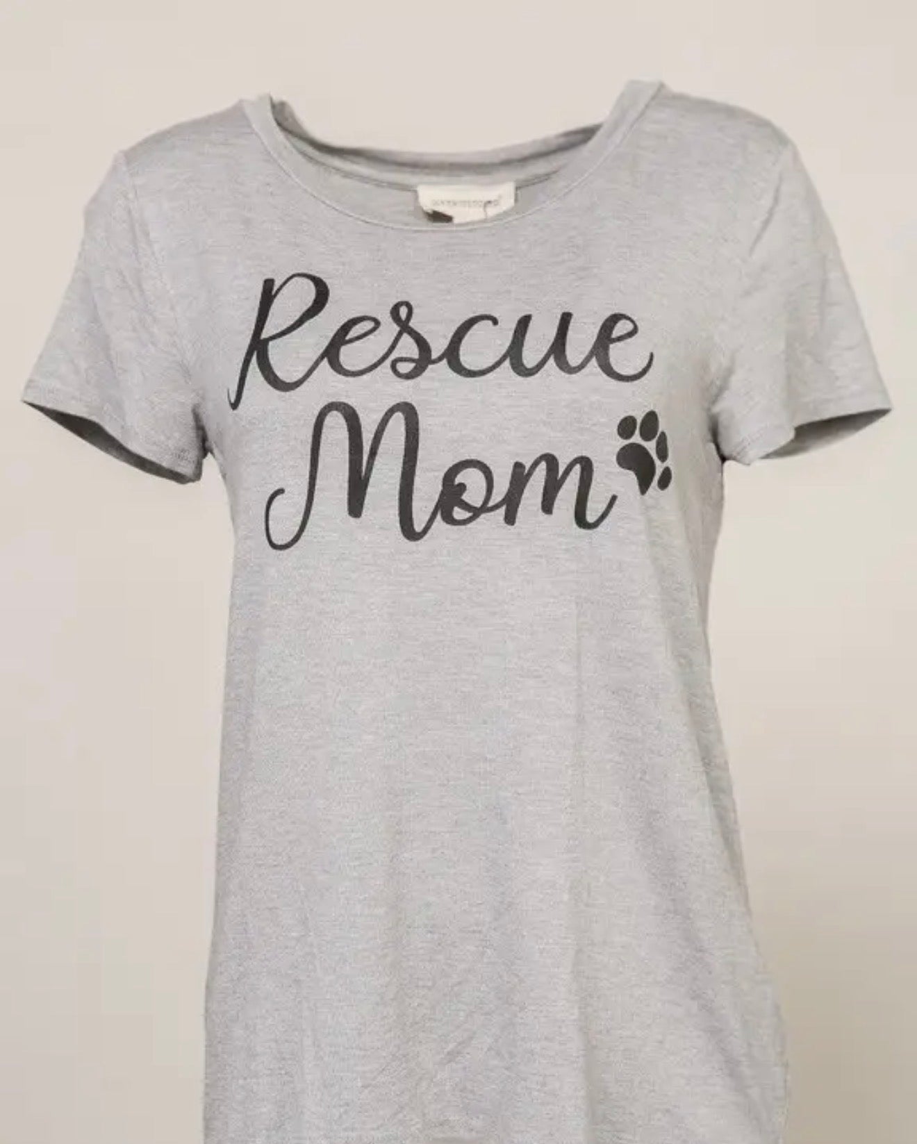 T12 Rescue Mom Casual Top with A  Precious Message