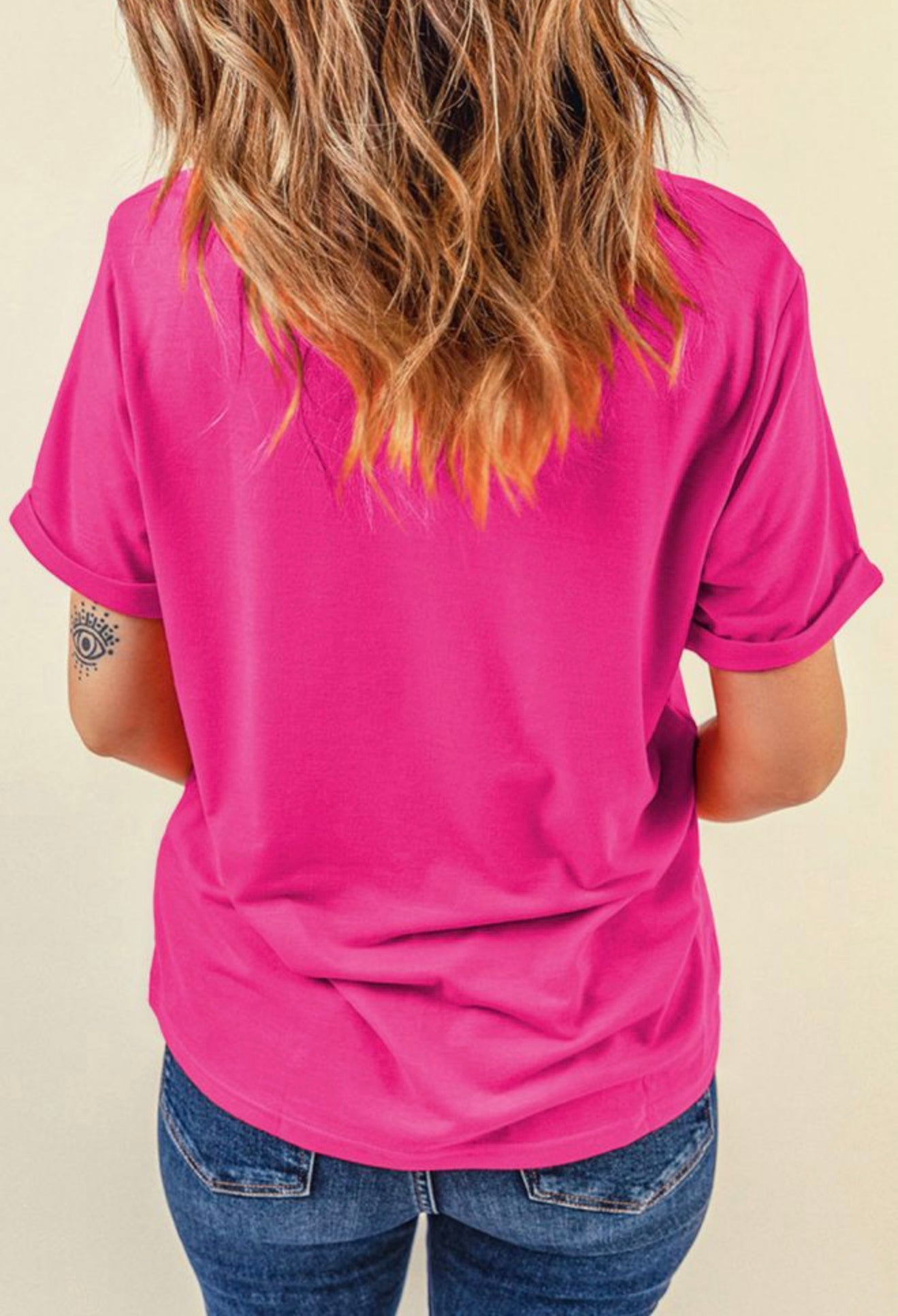 Pearl Heart Pink T Shirt