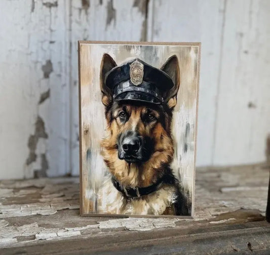 Police K-9 sign