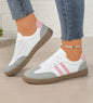 A52 Trendy Sneakers with Pink Stripes - Ivy's Gifts & Boutique