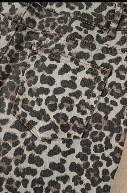 Animal Print Mini Skirt