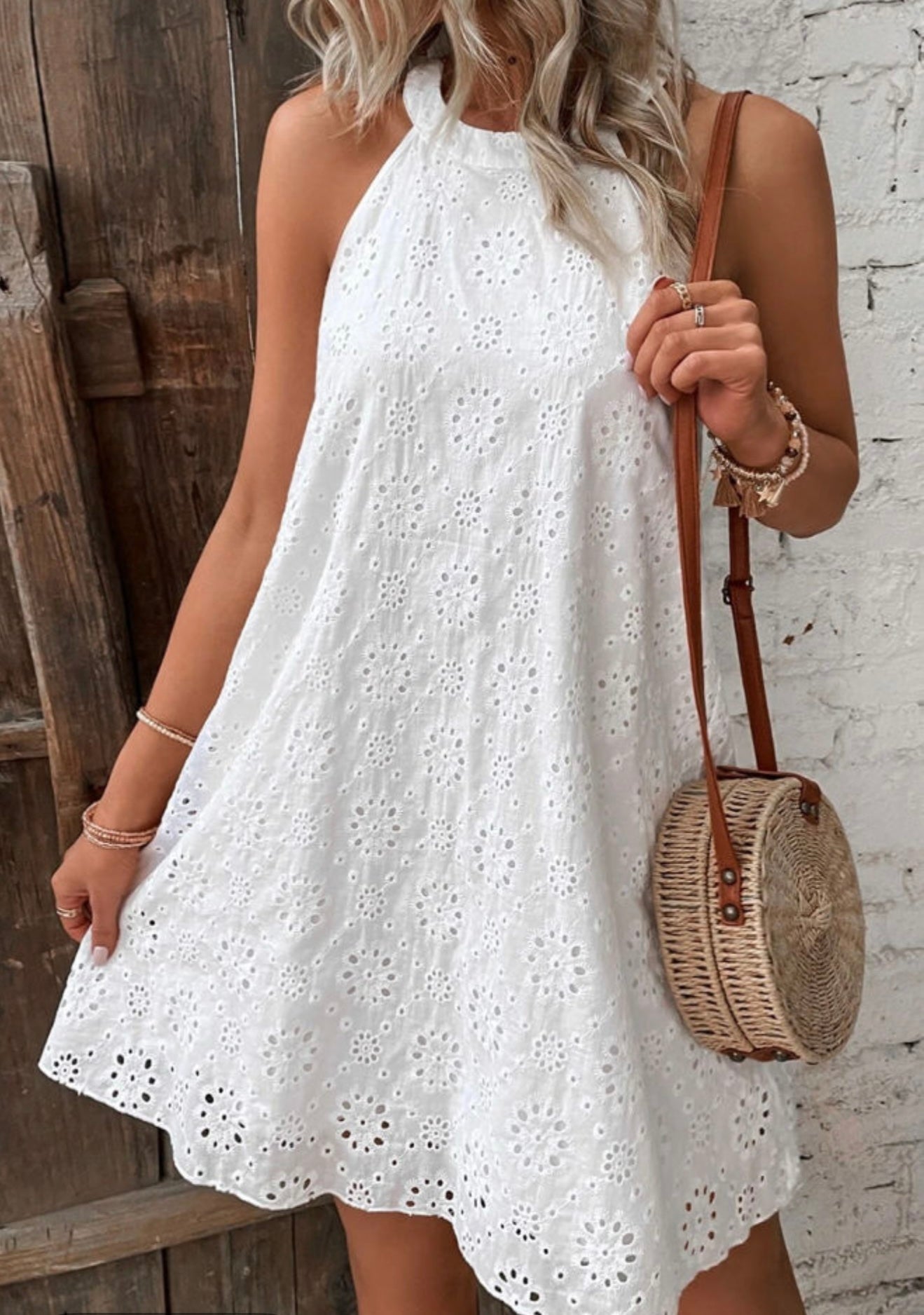 White Eyelet Sundress