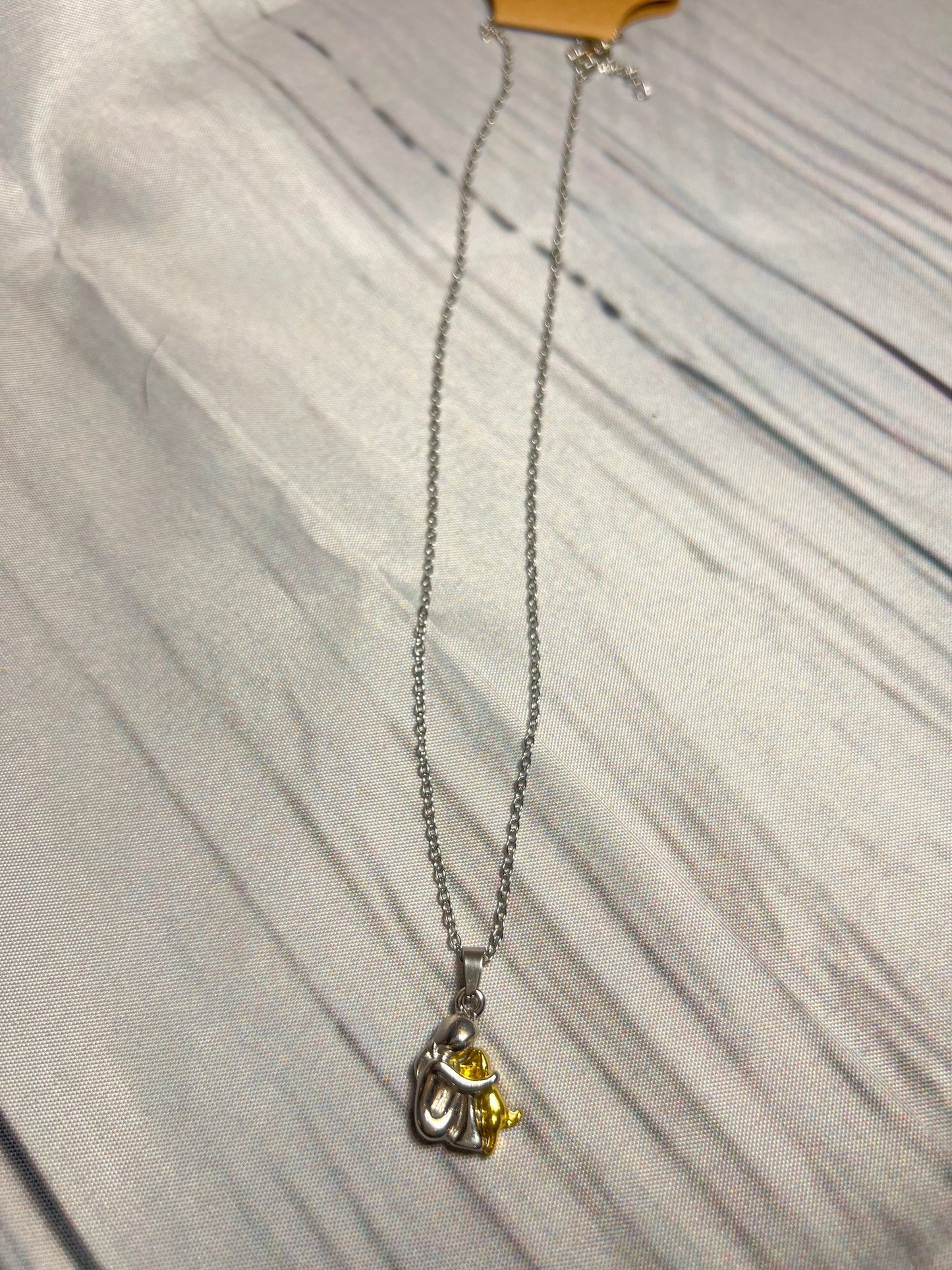 Girl & her dog necklace