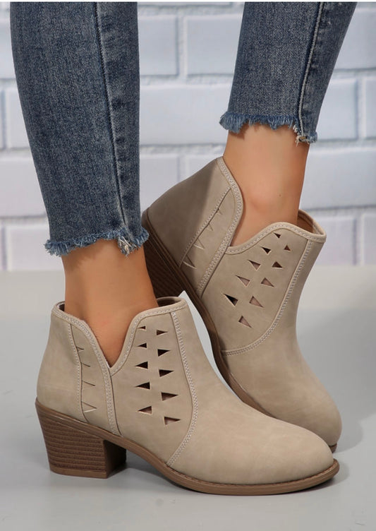 Tan Bootie