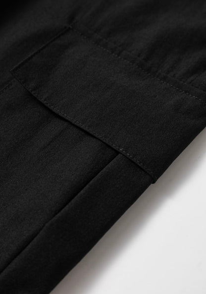 Black Cargo Jogger Style Pants