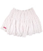SS White Gauze Skort with Wide Elastic Waist