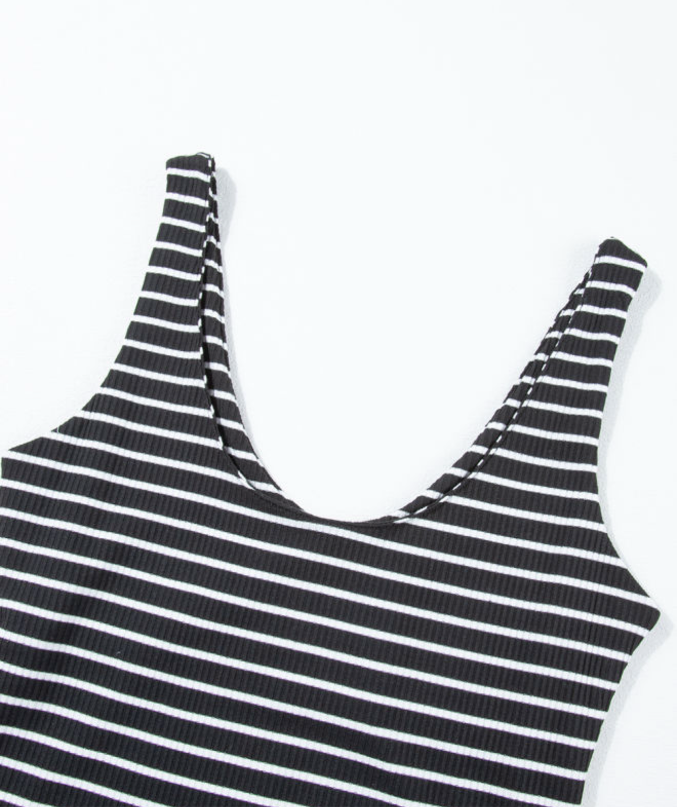 Black and White Stripe Tank Dress