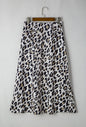 Animal Print Skirt with elastic and zip closure