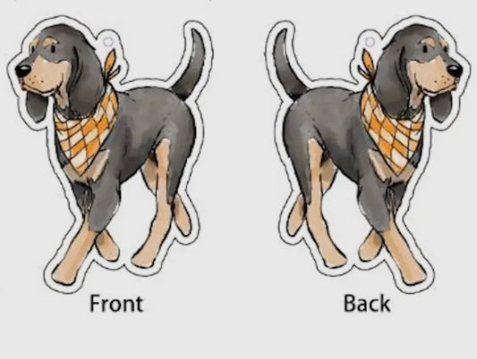 Tennessee Smokey Mascot Double Sided Air Freshner