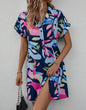 Button front cardigan style dress by Ivy's Gifts & Boutique, featuring a fitted design with a V-neck and long sleeves.