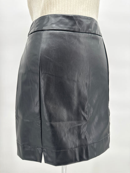 Black Pleather Skirt