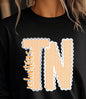 TNLCF TN Volunteers Black Sweatshirt with Lace Style Trim Accent