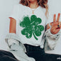 Green A100 Shamrock t-shirt with "don't pinch me" text, featuring a playful design for St. Patrick's Day celebrations.