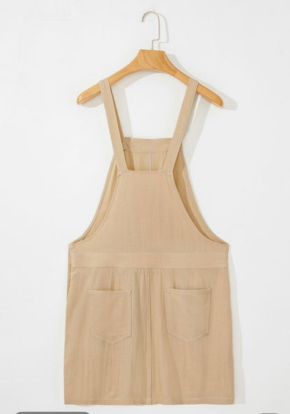 Beige Overall Style Jumper