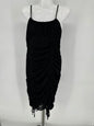Black Dress with front String Tie Accent