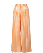 Orange and white striped wide-leg pants by Ivy's Gifts & Boutique, featuring a flowing fit and stylish stripe pattern.