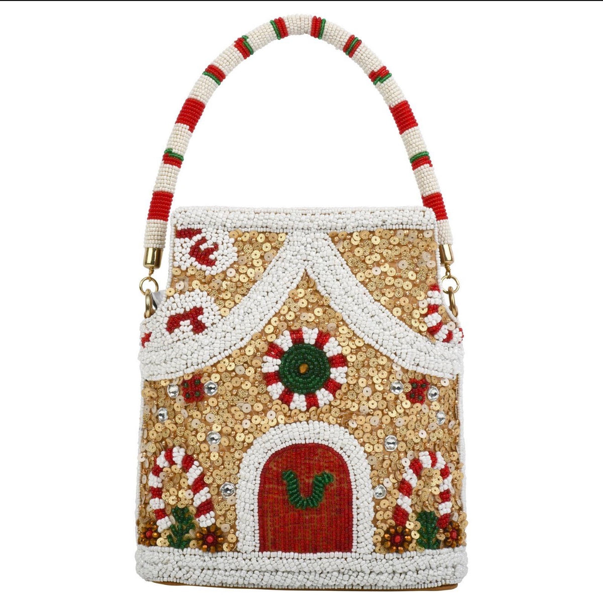 HHC The Most Precious Beaded Ginger Bread Cottage Purse for That Super Special Someone to Enjoy for Years to Come