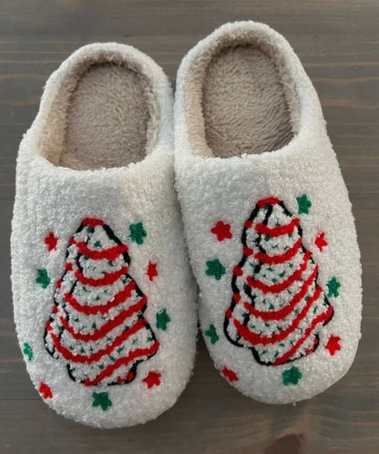 Christmas Tree “Cake” Slippers