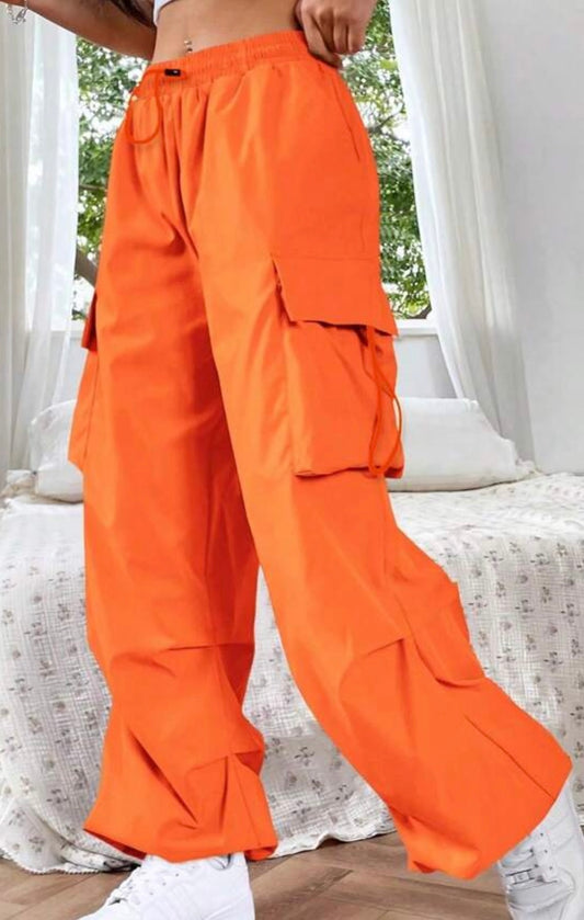 Orange Cargo Pants