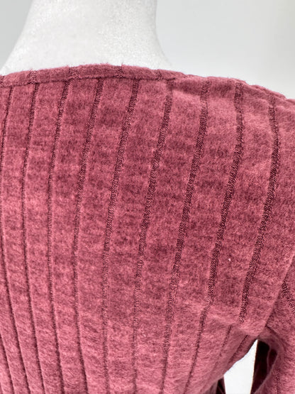 Mauve Buttery Soft Ribbed Long Sleeve Top
