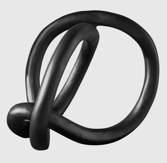 Black Abstract Decorative Accent Piece