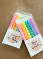 A135 Spiral Birthday Candles with Plastic Picks Attached