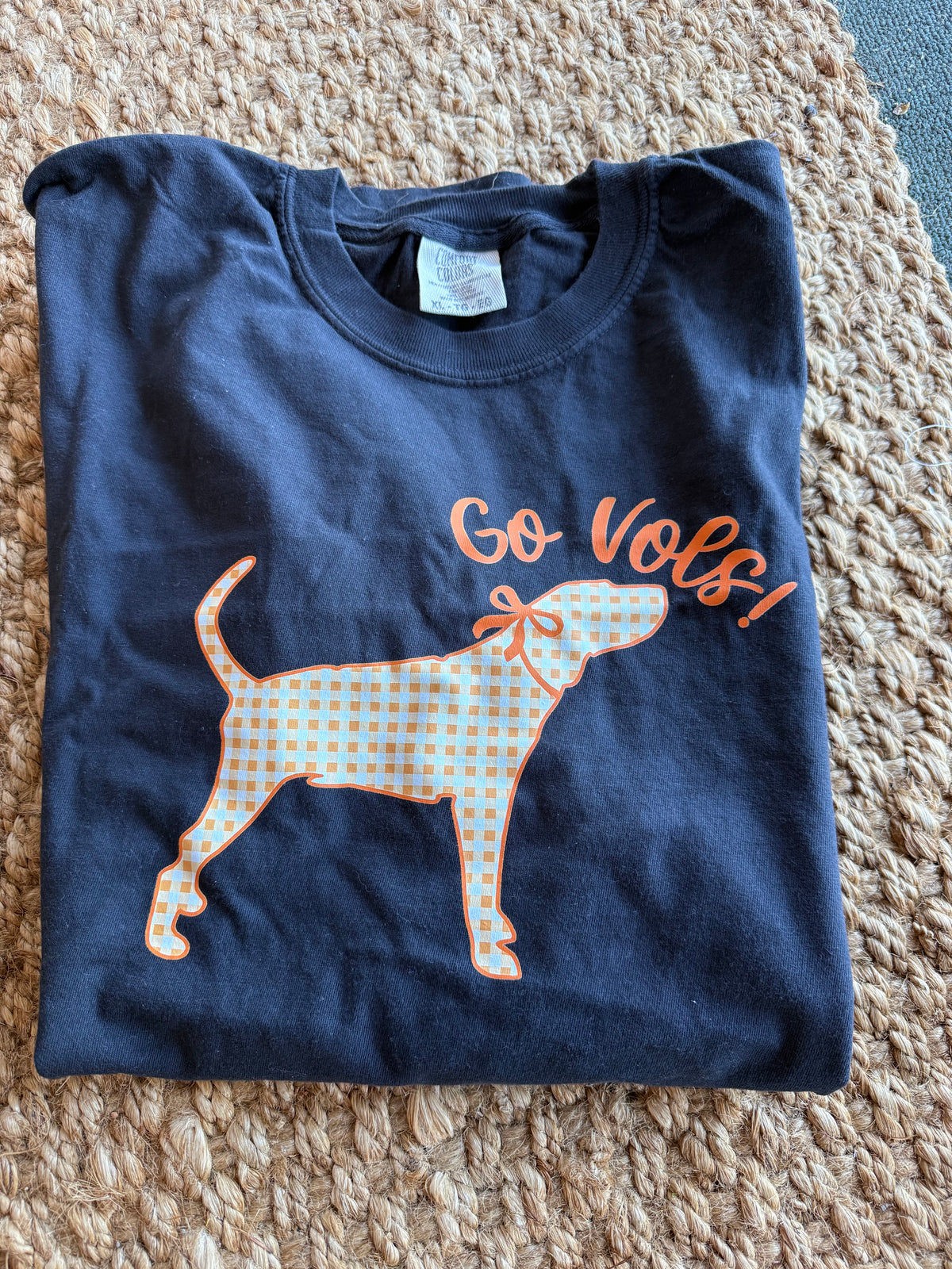 CCGV Go Vols Checked Smokey Dog T Shirt