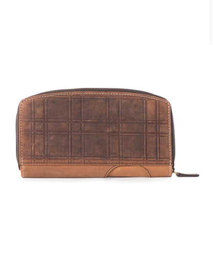 MY16 MYRA BRAND Genuine Leather Bran Wallet with Zipper Closure and Lots of Pockets Inside for Essentials