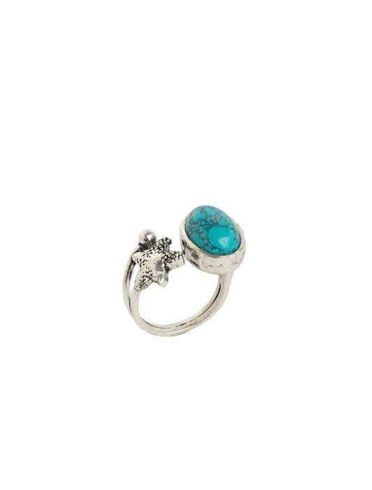 MY25 Faux Turquoise Beachcomber Surprise Asjustable Size Ring