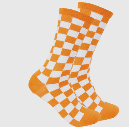 Checkered board socks