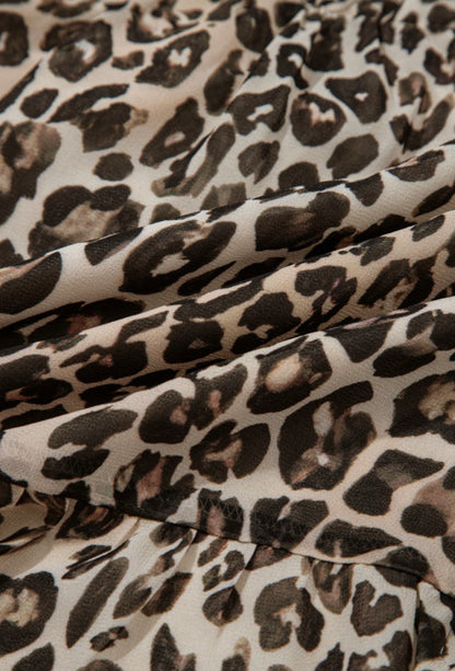 Animal Print Empire Waist Dress