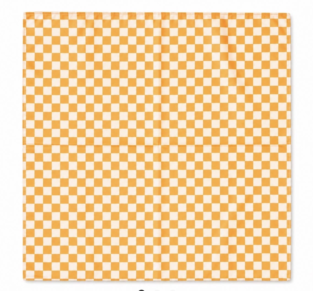 Orange and white checkered Gameday scarf by Ivy's Gifts & Boutique, featuring bold patterns perfect for supporting your team.