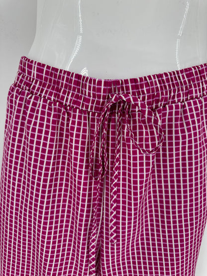 Pink Elastic Drawstring Waist “Boxer” Pants