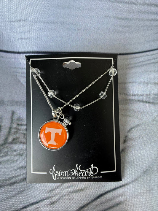 Tennessee Charm with Double Strand Crystal Beads