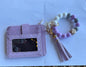 WW Silicone Bead Wrist Wallet with ID Window