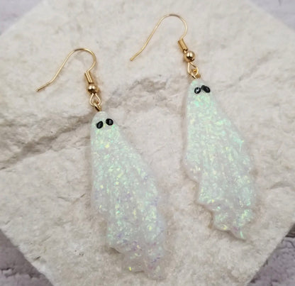 Lightweight acrylic ghost earrings by Ivy's Gifts & Boutique, stylish and comfortable jewelry accessory for all occasions.