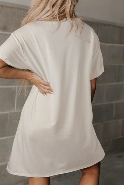 PEACE sign T-Shirt Dress