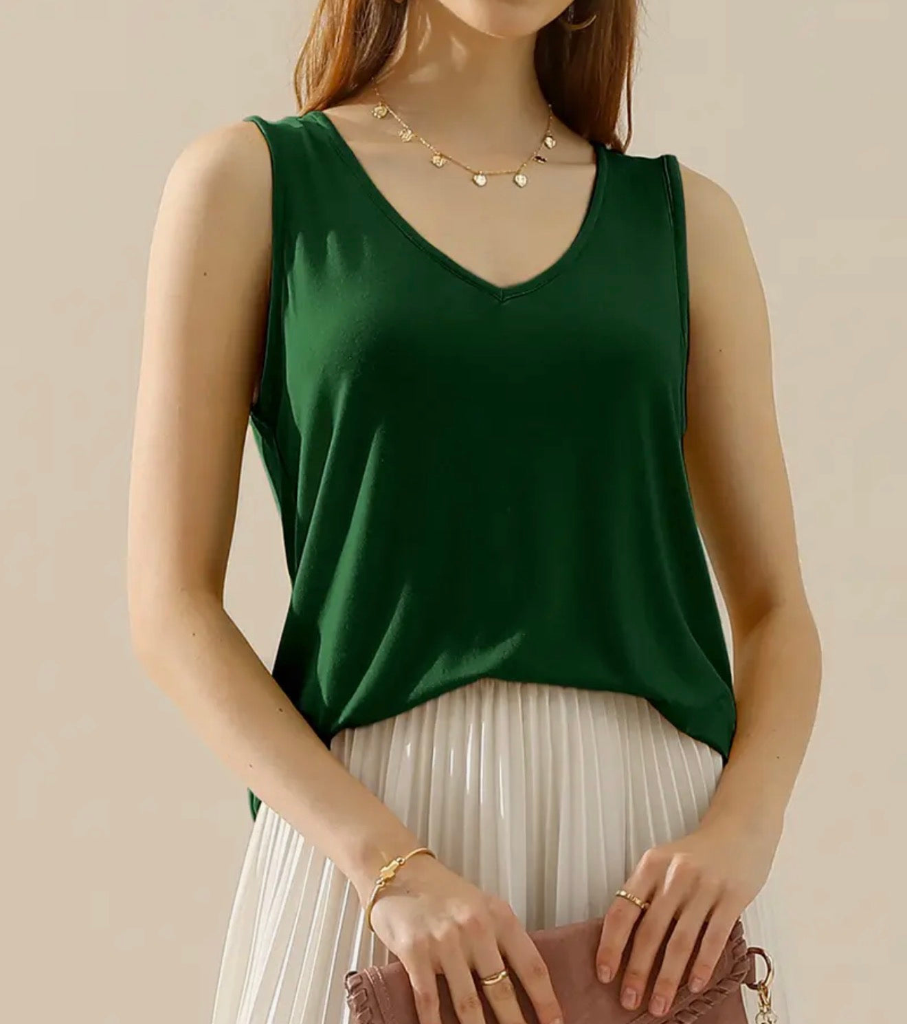Black FR28 wide strap sleeveless T-shirt tank from Ivy's Gifts & Boutique, shown on a plain background.