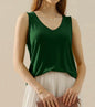 Black FR28 wide strap sleeveless T-shirt tank from Ivy's Gifts & Boutique, shown on a plain background.