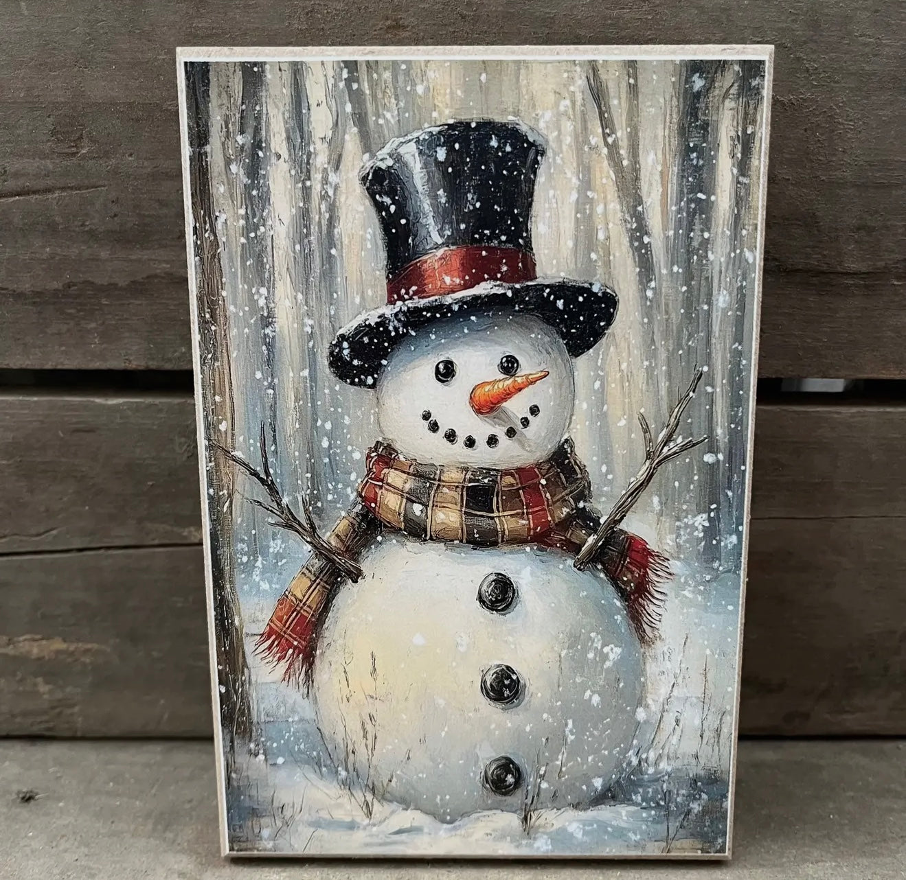 Snowman in Snow