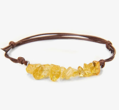 FR50 Bohemian Gravel Leather Multi Cord Bracelet