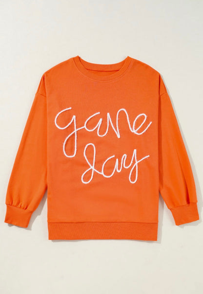MLGD Orange Too with Tinsel Embroidered Game Day